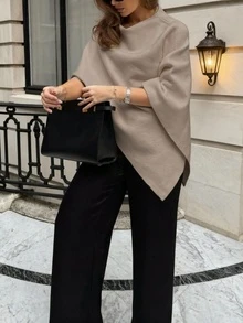 وشاح ذو لون أحادي مرقط، للارتداء اليومي، خريف/شتاء