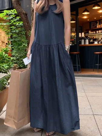 春夏休闲圆领无袖宽松纯色背心长款全裙连衣裙长袖开衫时尚撞色外套返校服美式长衬衫教师服装通勤极简主义办公室装复古简约法式秋季上衣做旧保暖教师毛衣V领长袖女休闲长袖上衣约会沙滩