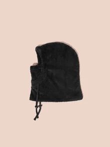 男女通用拉法帽滑雪面罩冬季保暖围巾保暖帽圣诞礼物 - 彩色 - 查看 2