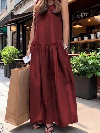 春夏休闲圆领无袖宽松纯色长裙，长袖开衫，时尚撞色外套，返校穿搭，美式长衬衫，教师装，通勤装，简约风，办公装，复古风，简约风，法式风，秋季复古上衣，保暖，教师毛衣，V领，长袖，女士休闲长袖上衣，约会装，海滩装