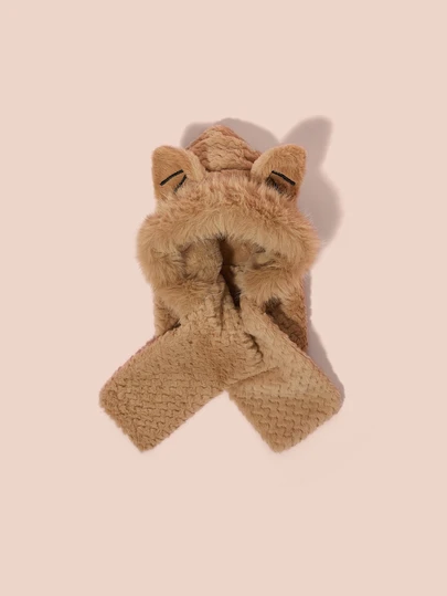 Hatastic Mysig Fair Isle stickad mössa för kvinnor: Stretchig, varm och snygg vintermössa med hörselskydd, perfekt för höst och vinter - kan användas som julklappsväska