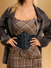 Tropiscape Cinto Elástico Feminino com Fivela Decorativa de Borboleta, Cinto Largo com Amarração na Cintura, Acessório de Moda para Vestido de Camisa, Cinto Modelador de Cintura Feminino para Vestido, Acessórios de Cinto Vintage Preto para Vestido, Cinto Modelador de Cintura para Vestido, Modelador de Cintura para Afinar a Cintura e Controlar a Barriga, Presentes de Natal