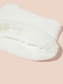 Hatastic 1 pièce Nouveau bonnet tricoté mignon avec oreilles de chat pour femmes, cadeaux d'hiver, festival de musique, rentrée scolaire - Blanc - Voir 4