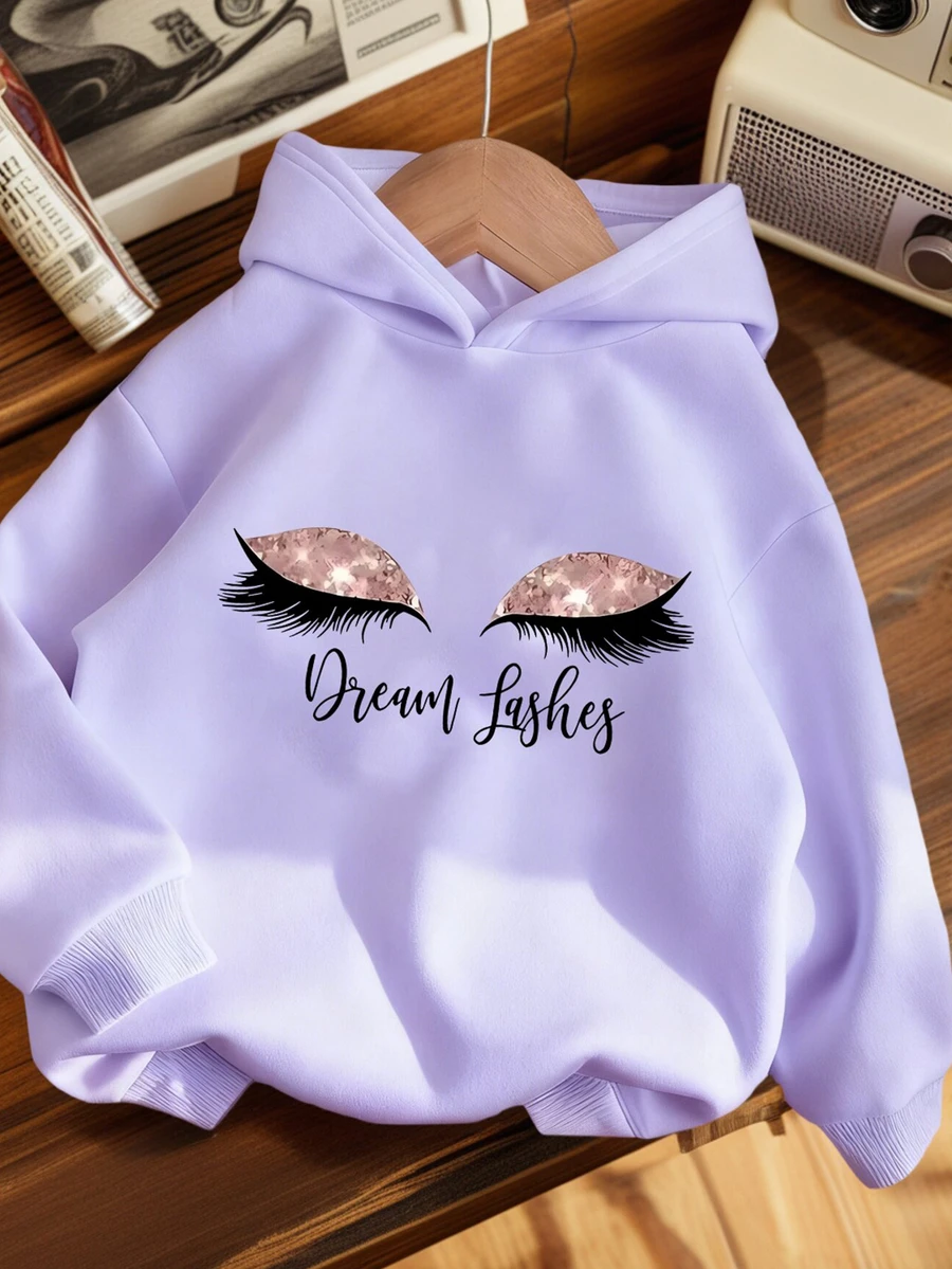 Tween-Mädchen 1 Stück Thermofutter, dick und warm, Kapuzenpullover, geeignet für Kinder, Herbst/Winter, Langarmshirt