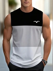 Men's Casual Sleeveless Printed Tank Top Top For Summer