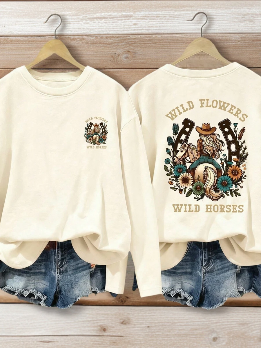 Tween-Mädchen 1 Stück Lässig Langarm T-Shirt, bequemes und modisches Layering-Teilinnen, Frühling/Herbst/Winter - Aprikosenfarben - Übersicht 1