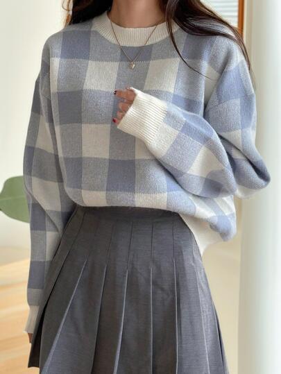 1 件女童休闲厚套头衫，秋冬季舒适温暖，柔软舒适的纯色毛衣 - 适合温暖的日子和寒冷的夜晚