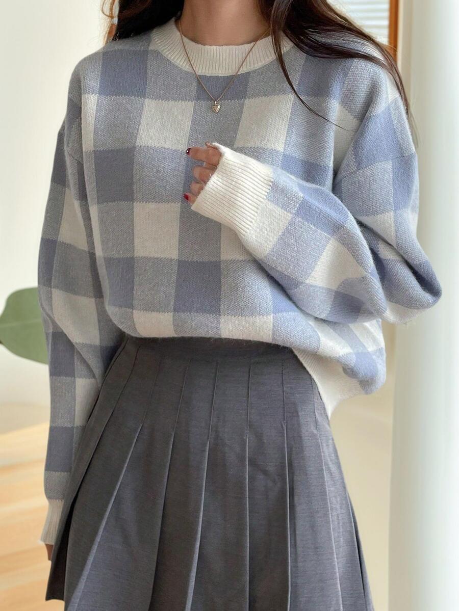 1 件女童休闲厚套头衫，秋冬季舒适温暖，柔软舒适的纯色毛衣 - 适合温暖的日子和寒冷的夜晚