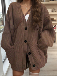 Women Fashion KnittedCardigan Sweater, Autumn/WinterNew Arrival,Christmas New Year