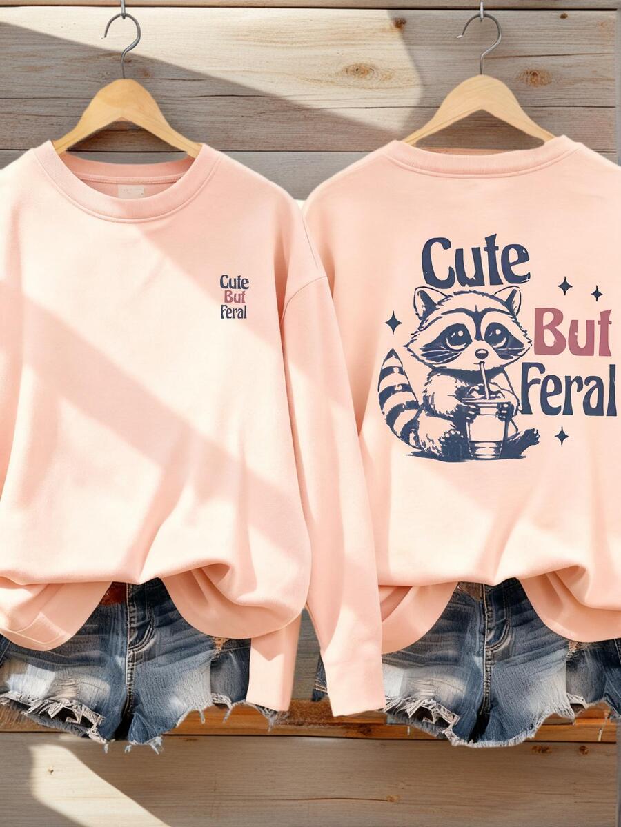1 Peça Camiseta de Manga Longa com Gola Careca e Estampa de Rosto para Meninas Pré-Adolescentes, Roupa de Estudante Infantil de Outono - Esta Camiseta Chamativa com um Design de Rosto Fofo Certamente Fará as Crianças Sorrirem - Rosa chiclete - Visão 1