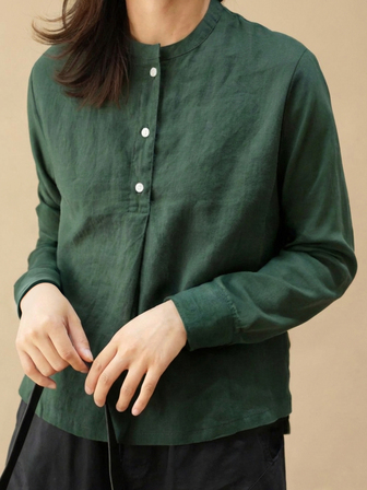 常规长袖半开衬衫，舒适合身，纯色，休闲，感恩节，返校季，情人节，春季和秋季。