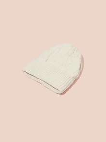 1pc Solid Cuffed Beanie Casual,School Winter Fall Gifts