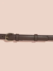 Hatastic Metal Buckle Belt With Punch Tool Summer, School Fall, Autumn, Gifts - Coffee Brown - View 5