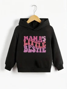 秋冬季女童儿童休闲印花连帽卫衣，加厚绒布，长袖上衣——色彩缤纷的连帽卫衣将为每个孩子带来欢乐和幸福！连帽衫 女童服装 女童服装 女童