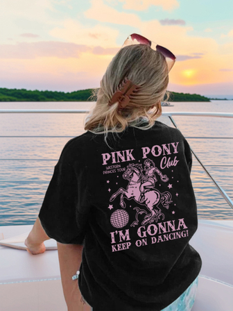 夏季休闲印花圆领套头短袖T恤，适合女孩和幼儿穿着 - 激发想象力和自我表达的艺术风格T恤。童装女童图案T恤夏季上衣，青少年女童服装