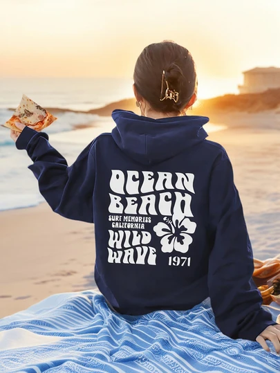 1 Set Girls Casual Printed Hooded Sweatshirt, Long Sleeve Thick Fleece Design For Autumn/Winter - Wear Our Comfortable And Fashionable Children's Hoodies And Explore The World!