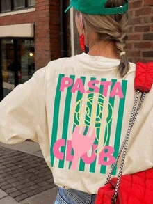 Tween Girls Graphic Print Short Sleeve T-Shirt, Student Youngster Clothing, Summer Top For Girls Ready To Play - Apricot - View 1