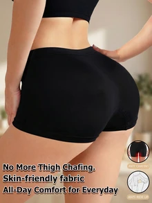 Women's Low-Rise Seamless Hipster Panties, Comfortable & Sexy, Soft & Smooth, Lifting & Shaping, Minimalist Style, Suitable For Wearing With Dresses In Summer - Black - View 2