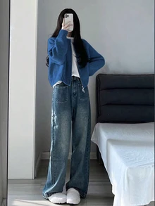 保暖外套，双面拉链女士针织开衫毛衣，优雅休闲长袖上衣，适合秋冬季、返校季、圣诞节、新年等场合。