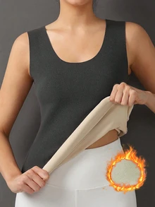 Women's Sleeveless Thermal Undershirt, Casual & Formal Wear, Essential For Winter Wardrobe, Comfortable & Fashionable Design, Easy Care Fabric, Office Attire