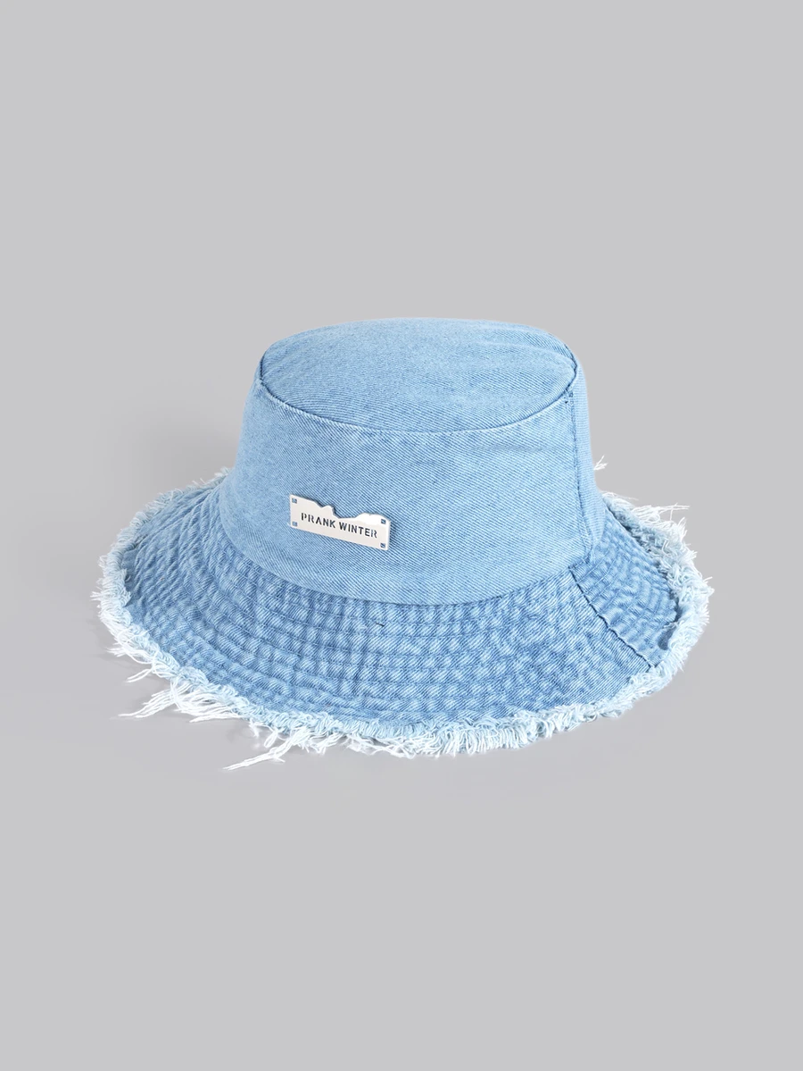 DareSee Street Women's Denim Bucket Hat, Washed Bucket Hat, Sun Hat With Small Label, Sun Protection, Lightweight Section, Summer Music Fest - Fisherman's Hat - View 1