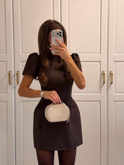 white strapless silk dress Lady Black Tie - Nicolette Gown - Off - Luxe Satin & Scarf Summer linen dress Cavosen Long Dresses for 96% Polyester Size:38 Short Jacket+32 Waist Adjust 28to34)(Height: 5 4 to5 7 )(Neck  15-16.5)S-M)