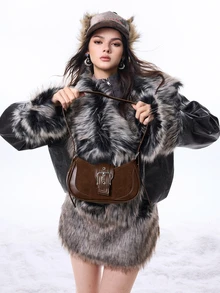 DareSee Retro Sweet & Cool Girl Motorcycle Underarm Bag, Niche Texture Crescent Bag With Metal Air Eye, Crossbody Shoulder Handbag, Multi-Seasonal Versatile Commuter Bag For Women