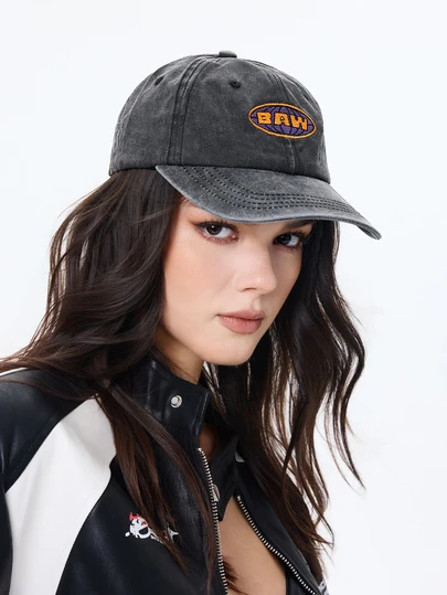 DareSee 1 Stück Unisex BAWw bestickte Baseball Kappes Golf Dad Hüte, Rückkehr zur Schule, verwaschene, vintage, verstellbare Baseball Kappe mit Distressed-Optik, passend für Baseball, Basketball, Herbst, Sportsstil, amerikanischer Geist, 90er Jahre Outfit, leuchtende Farben, unstrukturierte Kappe, verstellbare Outdoor-Sonnenkappe für Lässig-Looks, geeignet für Reisen, Strandurlaub, Herrenhut im Y2K-Stil