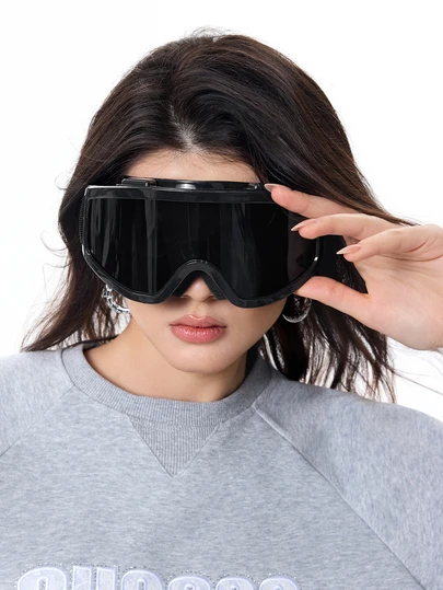 DareSee 新款大框防风滑雪、骑行、登山护目镜，男士，防风滑雪护目镜，舒适休闲装户外骑行眼镜，适合夏季海滩度假、户外、旅行秋季