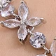 Clariva 1pc Fashionable Cubic Zirconia Silver Chain Bracelet For Women, Suitable For Parties, Holidays, And Everyday Wear - Silver - View 2