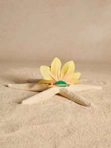 Tropiscape 5/4/1 pieza, Pasador de pelo con flor azul simulada en forma de pico de pato, accesorio de pelo hecho a mano dulce para decoración de vacaciones en la playa de Hawái, el vestido perfecto para primavera y verano! Cottagecore, Atuendo de verano - Multicolor - Ver 5