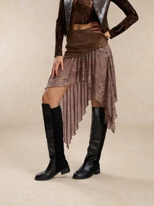 Tropiscape 2024 Autumn Winter New Women Over-The-Knee Boots, Elastic Thick Heel Tall Riding Boots, Match Sweater Dress Sexy&Fashionable