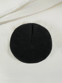 Clariva 1pc, Women's Stretchy Fleece Beanie Hat, Soft And Cozy Acrylic Knit Cap For Autumn And Winter - Multicolor - View 3