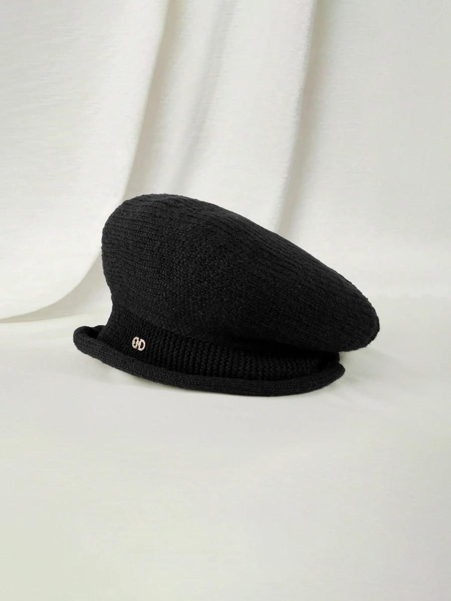 Clariva 1pc, Women's Stretchy Fleece Beanie Hat, Soft And Cozy Acrylic Knit Cap For Autumn And Winter - Multicolor - View 1