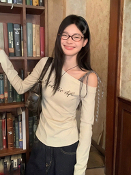 เสื้อครอปเปิดไหล่ลายสก็อตผูกโบว์, เสื้อครอปแขนยาวเข้ารูปพิมพ์ลายตัวอักษรสำหรับผู้หญิง วันวาเลนไทน์, ฤดูหนาว/ฤดูใบไม้ผลิ