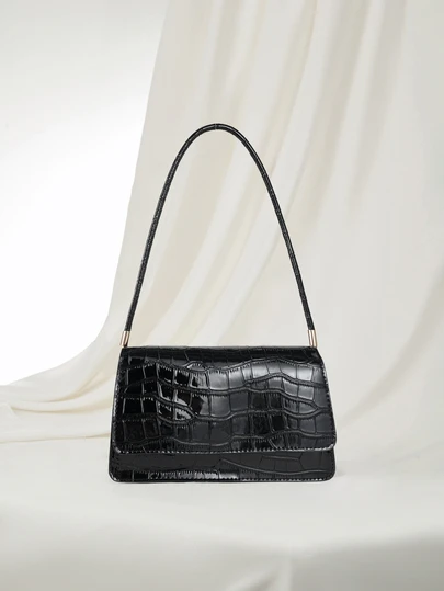 Clariva 复古拼色豹纹优雅单肩腋下包，女士豹纹钱包豹纹回归