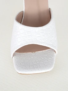 Clariva Women's High Heel Sandals, New Spring/Summer Fashion Thin Heel Petite Slip-On Sexy Minimalist Dress Shoes - Beige - View 5