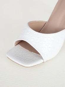 Clariva Women's High Heel Sandals, New Spring/Summer Fashion Thin Heel Petite Slip-On Sexy Minimalist Dress Shoes - Beige - View 4