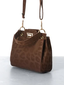 CHICVUE Nuevo bolso de mano casual con cierre, adecuado para fiestas, salidas, compras y uso diario, puede almacenar monedas, teléfonos, también adecuado como bolso de trabajo para trabajadores de cuello blanco, estudiantes universitarios y trabajadores de oficina, elegante bolso de señora - Café - Ver 2