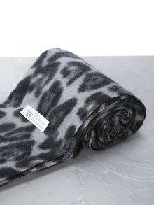 CHICVUE 1 件女士复古豹纹提花仿羊绒围巾，时尚百搭保暖披肩，适合日常搭配冬秋 - 彩色 - 查看 3