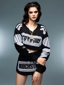 DareSee 1pc Luxury Fashion Hiphop Unique Vintage Rhinestone Dollar Symbol Pendant Long Necklace, Sweater Chain, Hoodie Chain, Music Fest Y2KFest Back To School Autumn Winter Gifts - Yellow Gold - View 5