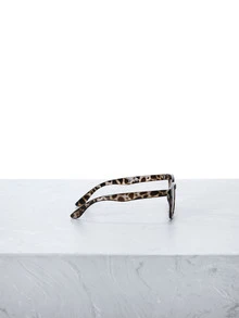 CHICVUE 1pair Leopard Print Frame Fashion Glasses For Outdoor Shades Beach Accessories Beach Accessories For Women Glasses Shades Basics Fall Winter Women Outfits Clothes Business Casual Gifts Leopard Color Blocking Boho Vacay Vacay Vibes For Summer Beach Vacation, Outdoor, Travel Leopard Tortoise Shell Bohemia Style Oversized Square Frame For Vacation, Beach, Travel - Multicolor - View 2
