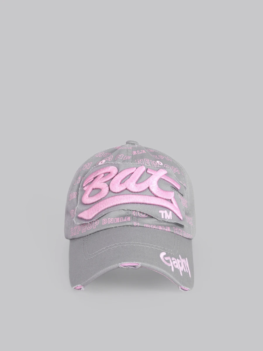 DareSee 1pc Women Letter Graphic Baseball Cap Street Music Fest Y2KFest Back To School Autumn Winter Gifts - Grey - View 1