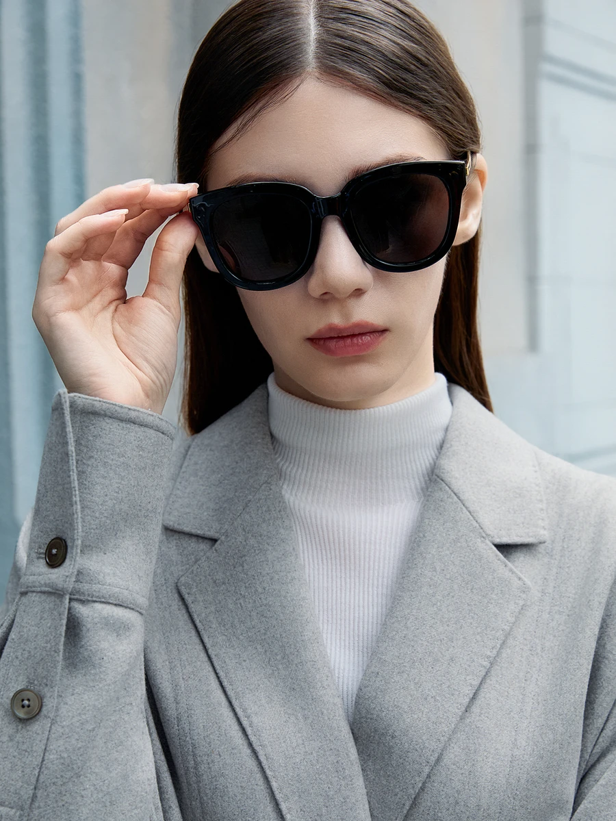 CHICVUE Kính mát phân cực vuông cỡ lớn cổ điển Unisex, gọng nhựa thời trang kính mắt cổ điển cho thể thao ngoài trời đạp xe du lịch bãi biển lái xe câu cá chống nắng UV400 kính mát thời trang trang phục thanh lịch gia đình đi chơi du lịch kỳ nghỉ kỳ nghỉ cho kỳ nghỉ bãi biển mùa hè, ngoài trời, du lịch - màu đen - Xem 1