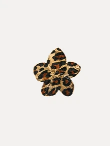 TuEzra 1 par de pendientes de diseño floral vintage para mujeres - Estampado de leopardo - Ver 4