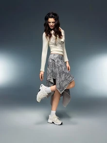 DareSee 2024春夏新款软皮厚底运动鞋，女士透气网面跑步鞋，休闲运动鞋圣诞礼物 - 白色 - 查看 5