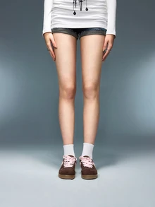 DareSee 女士粉色+咖啡色复古休闲运动跑步鞋，休闲运动鞋，街头风训练鞋，粉色鞋面搭配橡胶鞋底，经典时尚，舒适百搭，四季皆宜，多功能假日休闲鞋，音乐节必备 - 粉色 - 查看 4