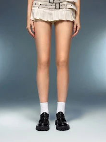 DareSee 黑色系带厚底玛丽珍鞋，粗跟，圆头，英伦风，2024春季新款，JK/洛丽塔时尚音乐节Y2K节返校季秋季圣诞节冬季圣诞礼物 - 黑色 - 查看 4