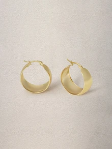 Hatastic 1pair Mirrored Fashion Party Earrings (Large)