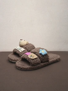 Hatastic Dép đi trong nhà dành cho nữ, Lễ hội âm nhạc - Cà phê nâu - Xem 2